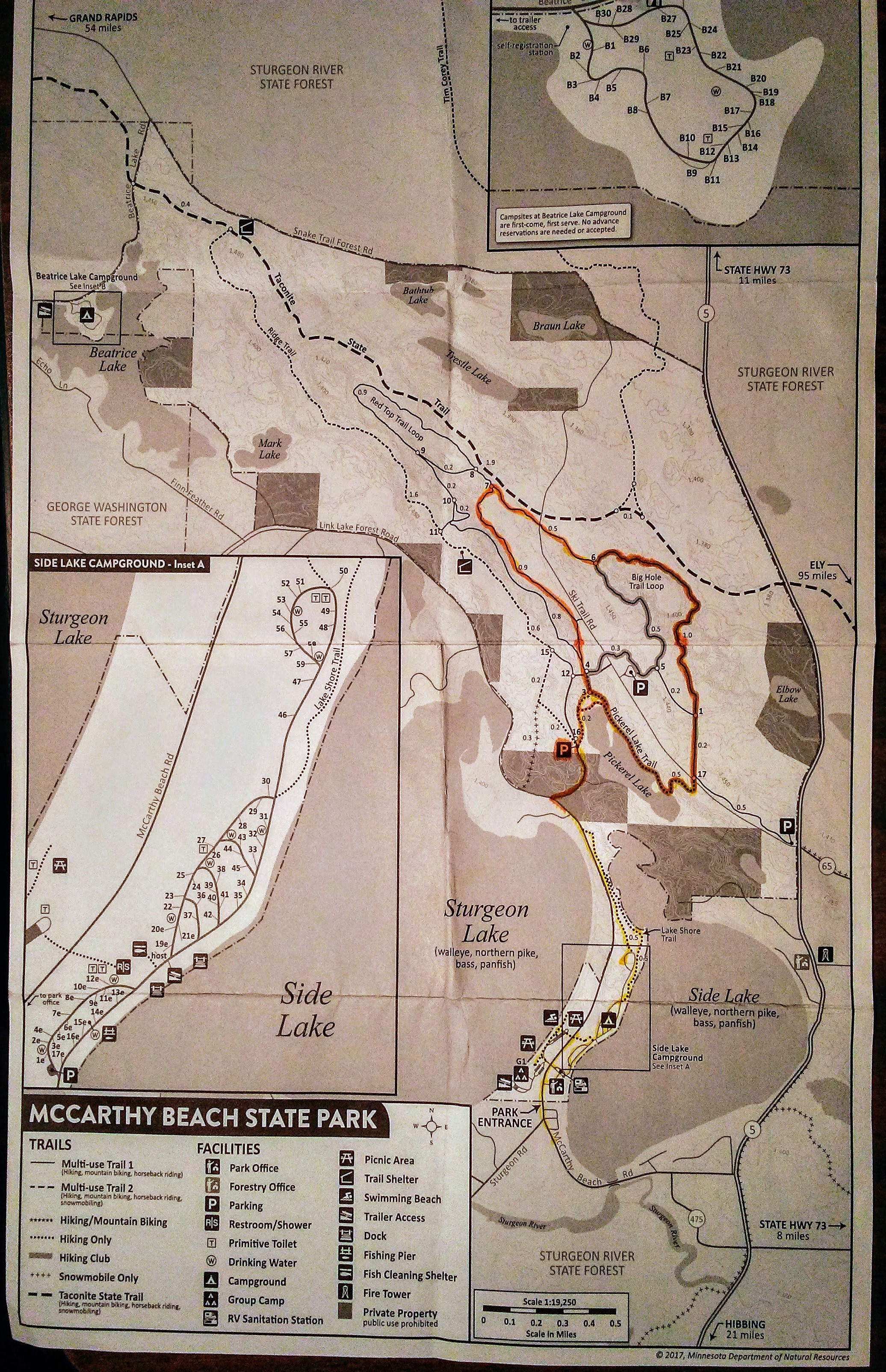 Map of McCarthy Beach State Park