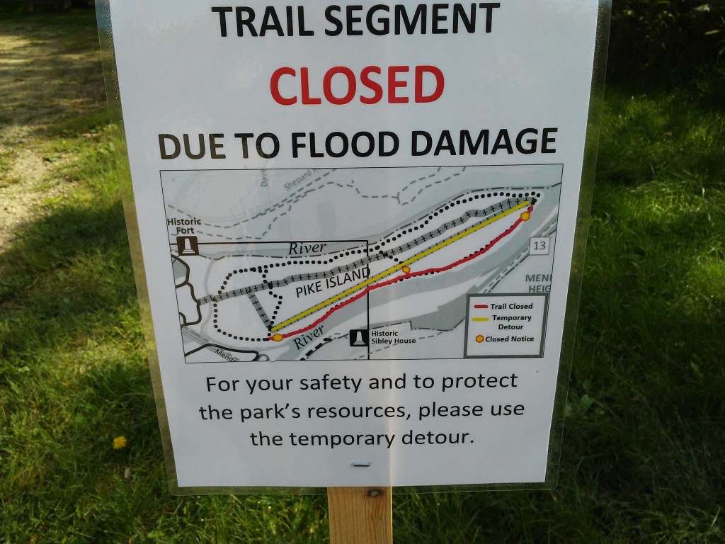 trail closed sign