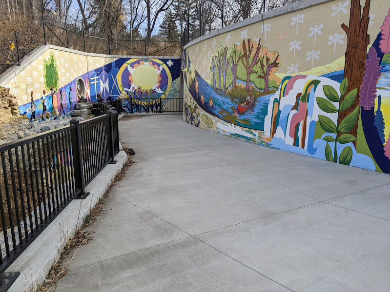 Mural along a bike trail