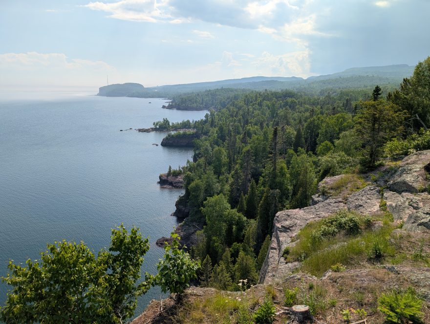View of Lake Superior from Tettegouche State Park's Shovel Point overlook